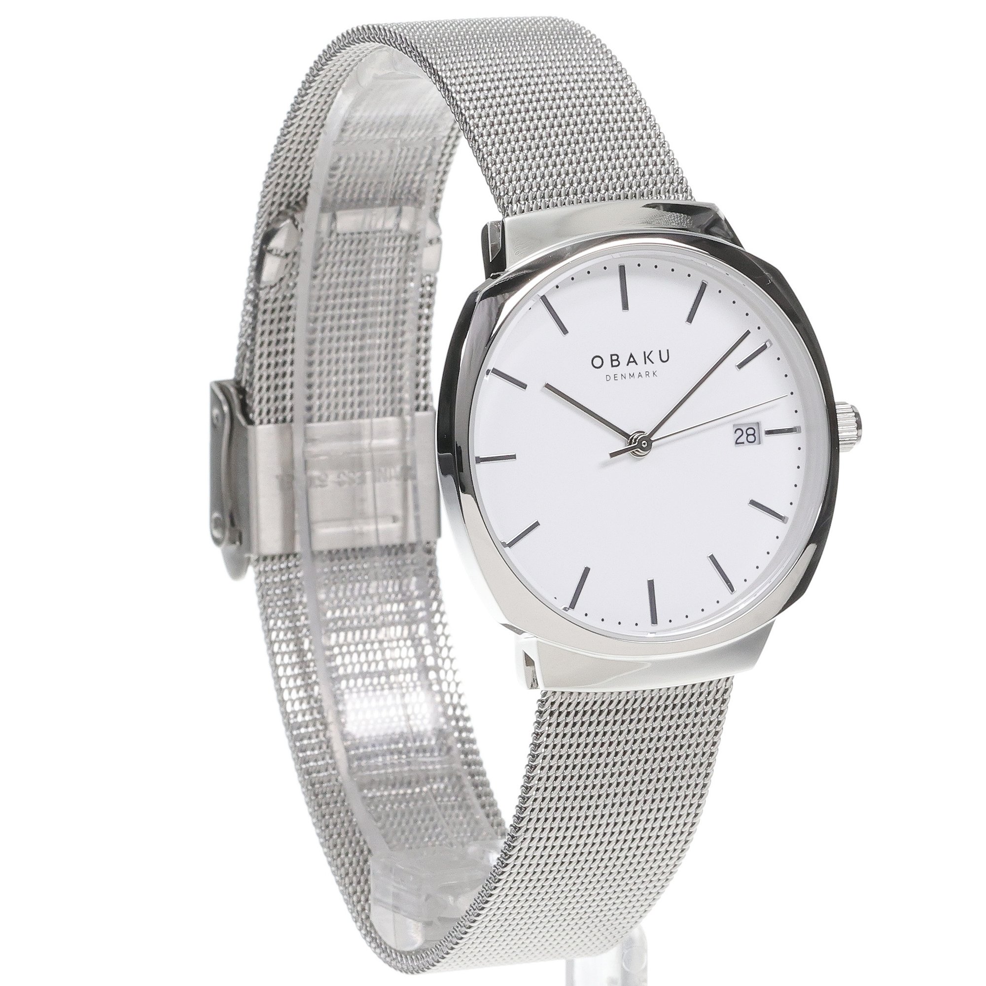 Obaku Denmark V273LDCWMC zegarek srebrny klasyczny Damskie bransoleta - miniatura 3