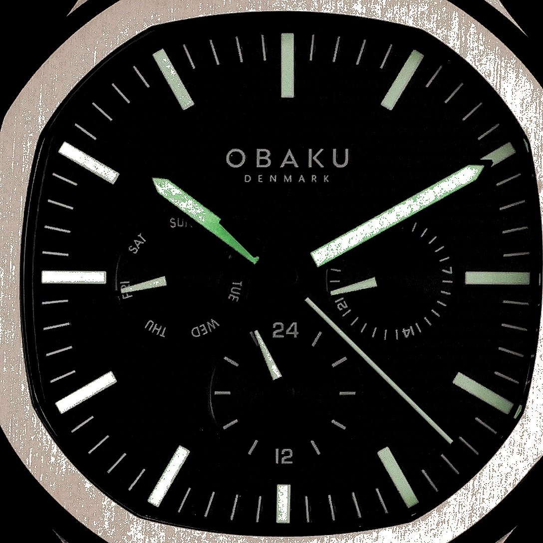 Obaku Denmark V275GMCBSC zegarek srebrny fashion-modowy Męskie bransoleta - miniatura 5