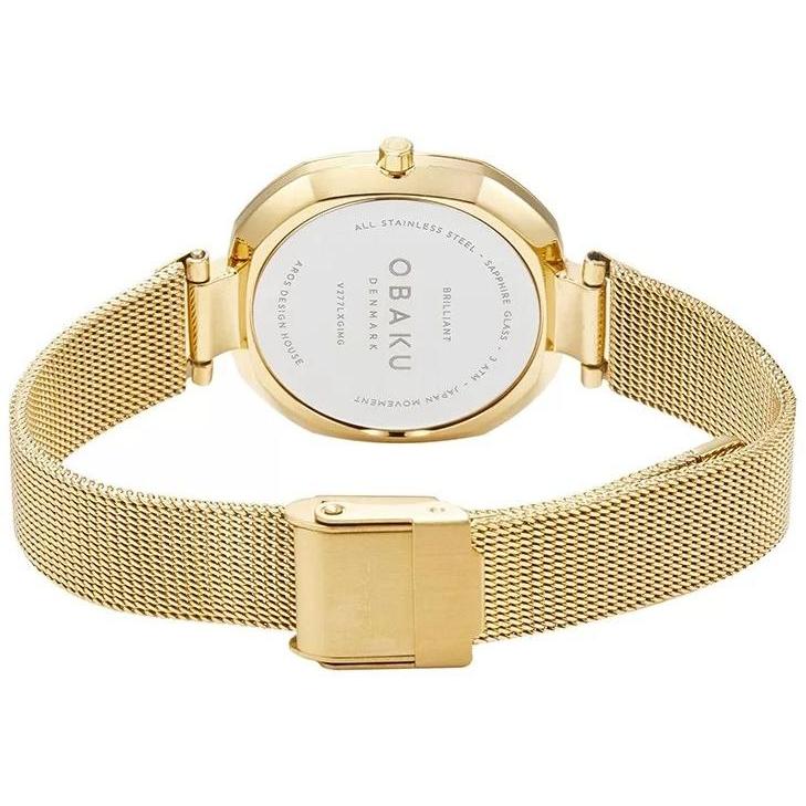 Obaku Denmark V277LXGIMG BRILLIANT - GOLD zegarek klasyczny Damskie - miniatura 7