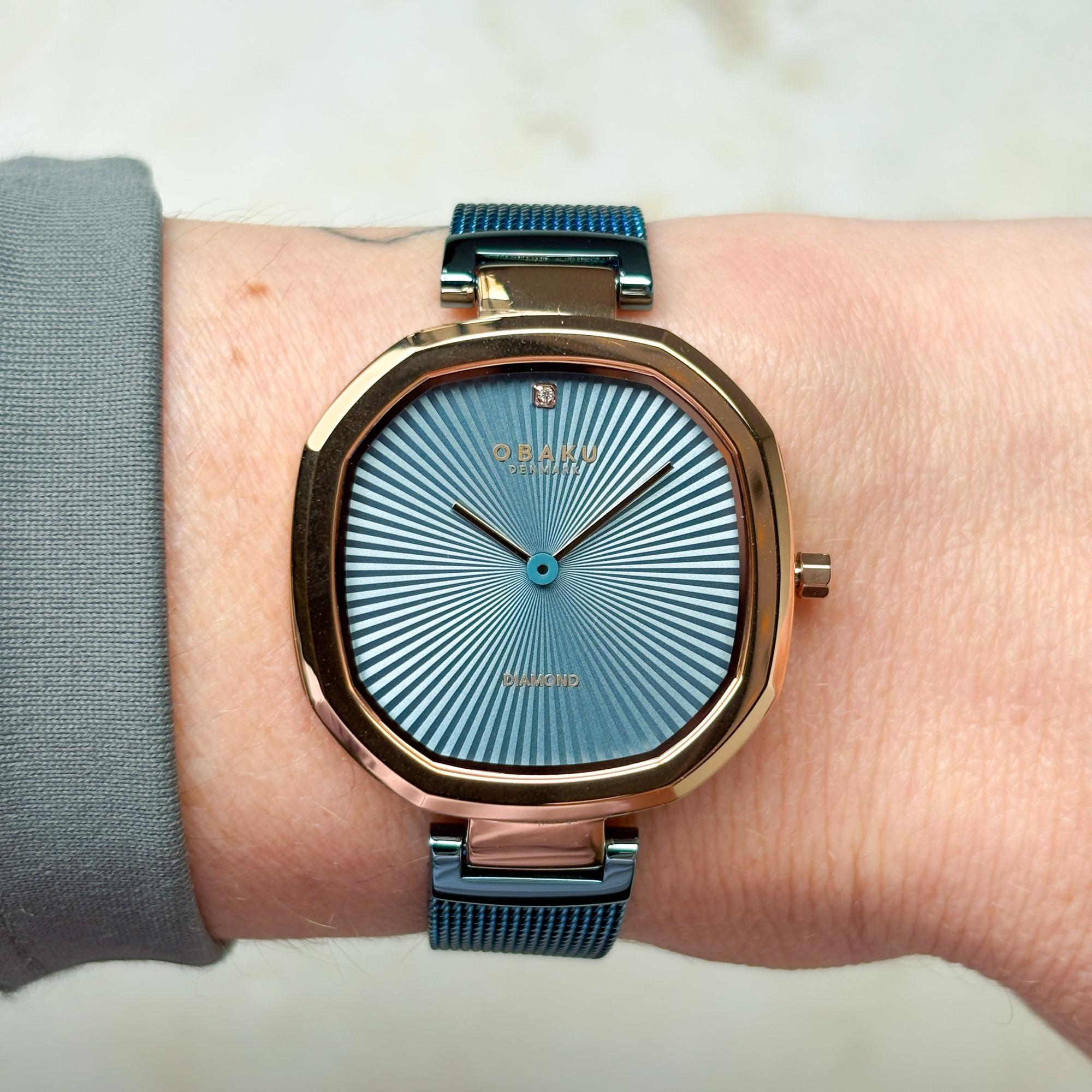 Obaku Denmark V277LXVMMA Damskie Brilliant - Ocean Light zegarek damski klasyczny mineralne utwardzane - miniatura 8