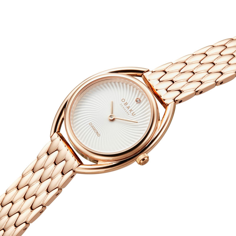 Obaku Denmark V286LXVISV JUVEL - FUCHSIA zegarek Bransoleta - miniatura 6