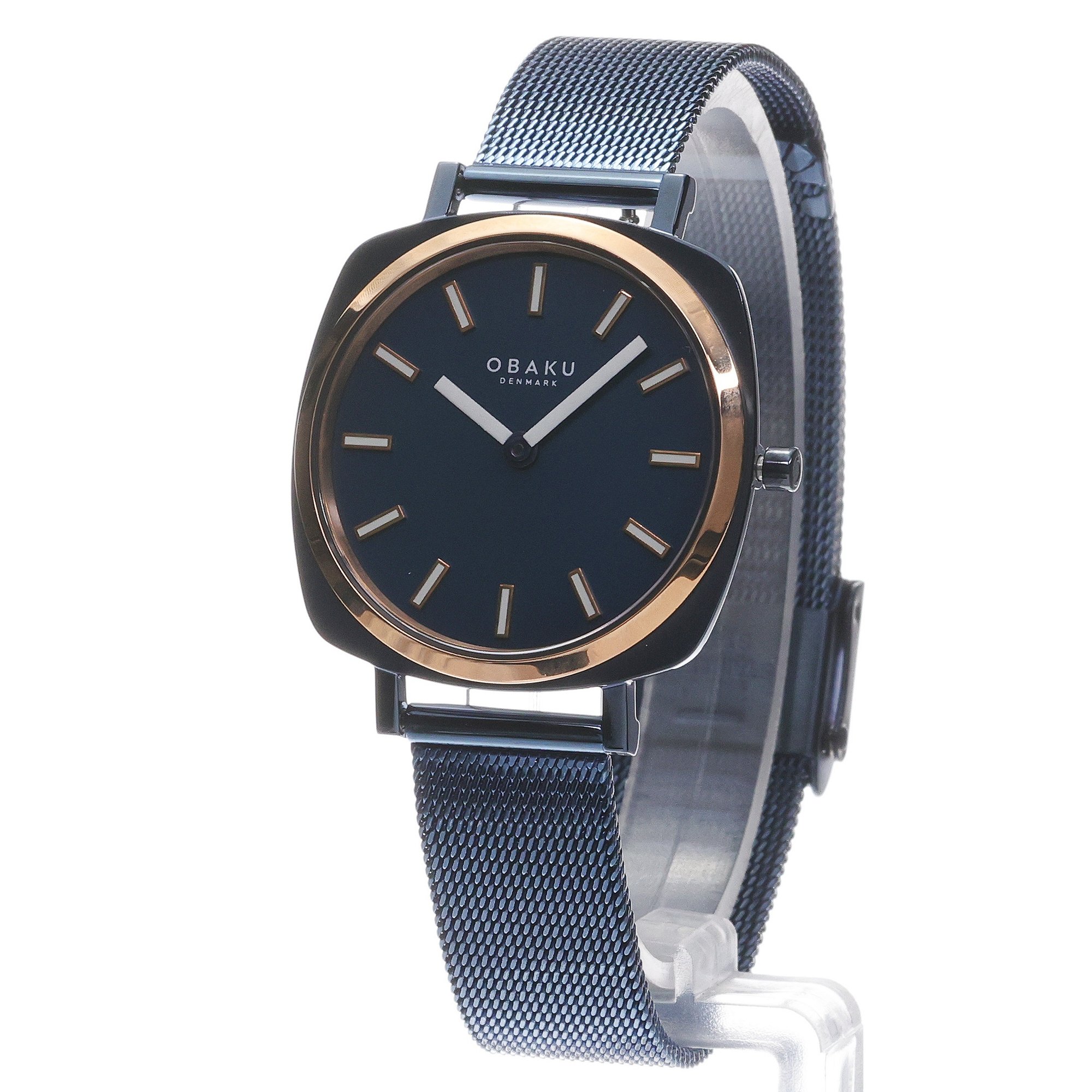 Obaku Denmark V296LXSLML zegarek niebieski klasyczny Damskie bransoleta - miniatura 2