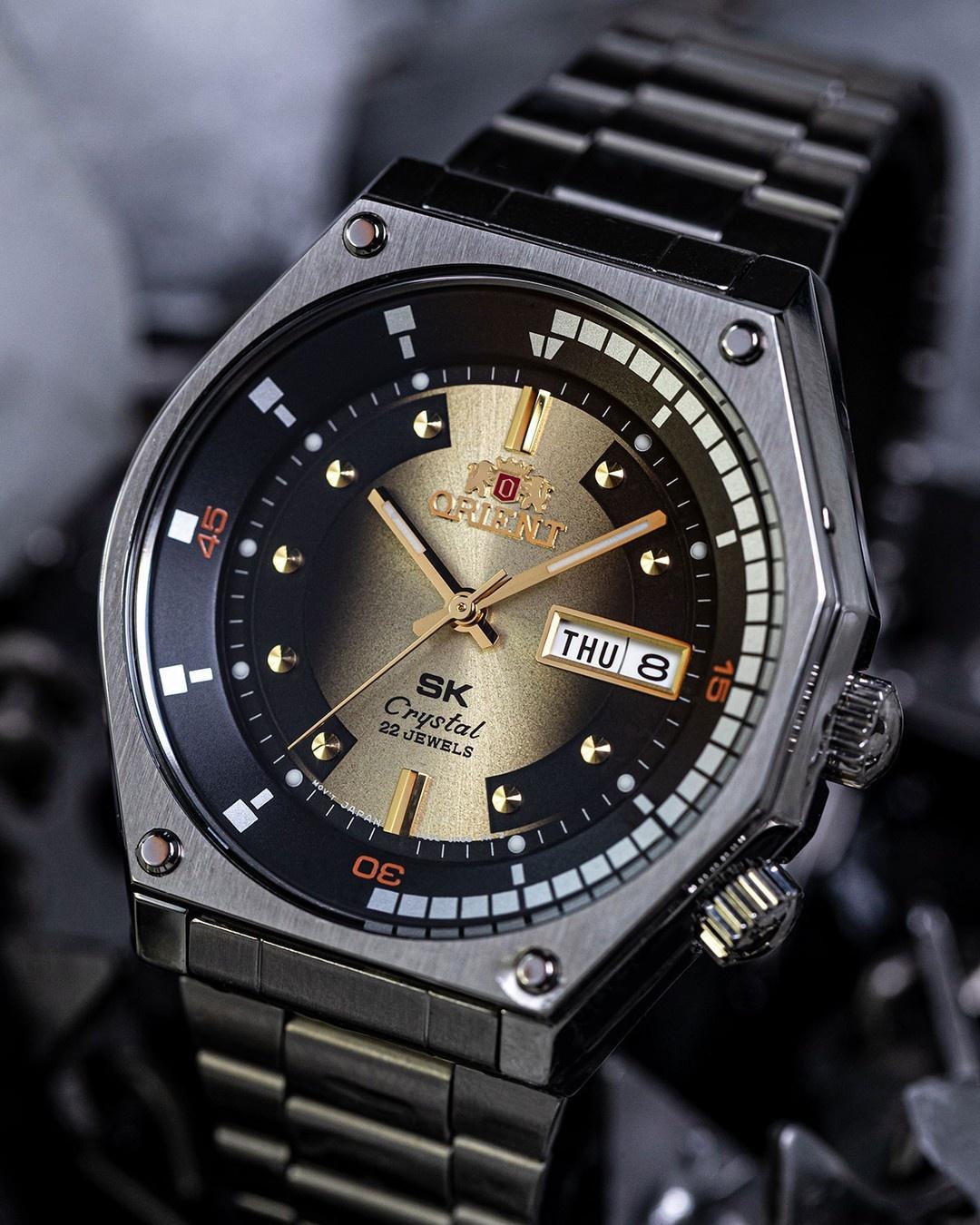 Orient RA-AA0B01G39B zegarek męski klasyczny Revival bransoleta - miniatura 10