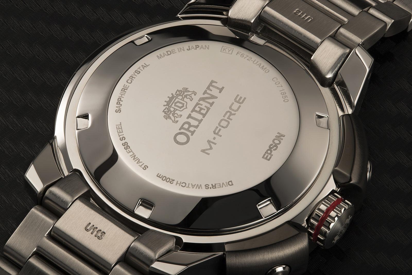 Orient RA-AC0L01B00B M-FORCE Sports sportowy zegarek srebrny - miniatura 7