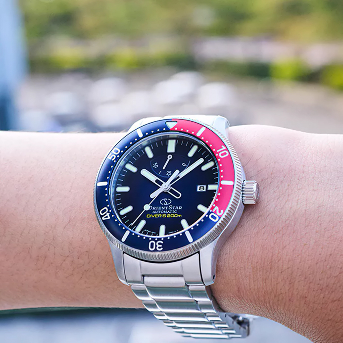 Orient Star RE-AU0306L00B zegarek srebrny klasyczny Sports bransoleta - miniatura 5