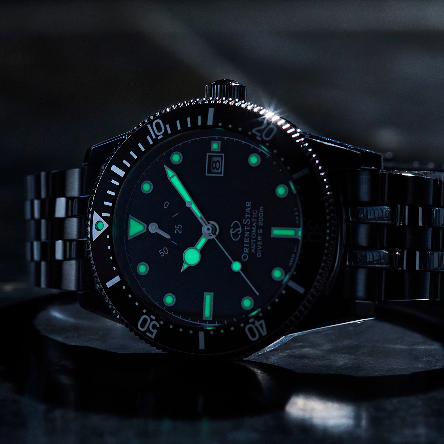 Orient Star RE-AU0601B00B Classic Automatic Divers 200m Classic klasyczny zegarek srebrny - miniatura 9