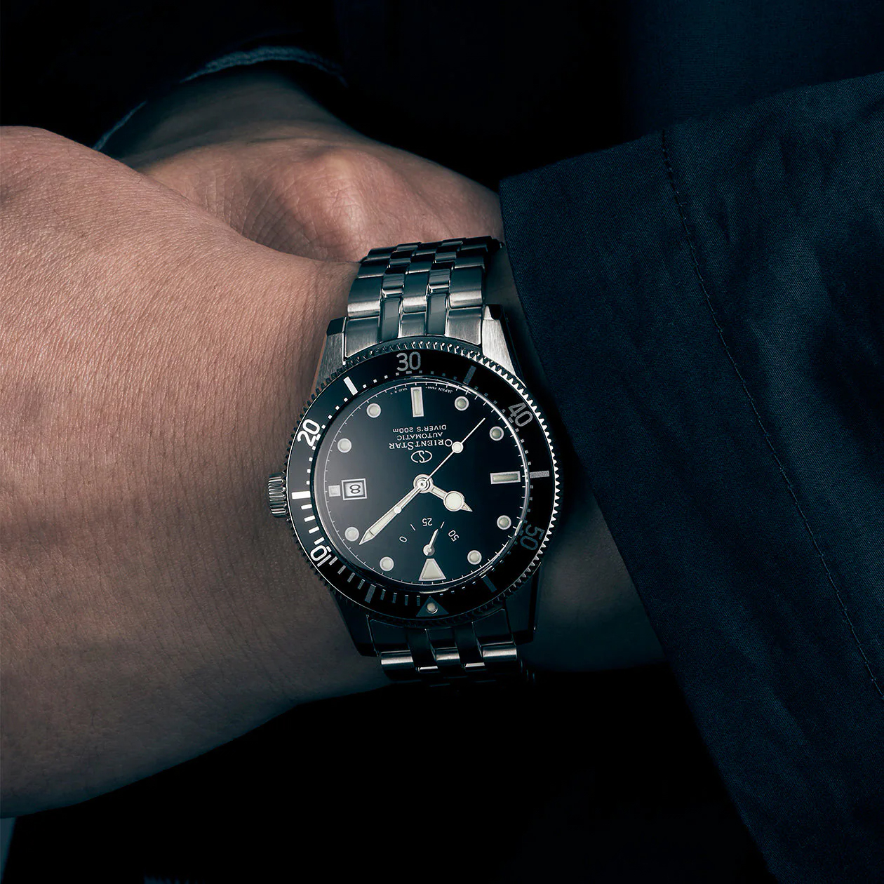 Orient Star RE-AU0601B00B Classic Automatic Divers 200m zegarek klasyczny Classic - miniatura 4