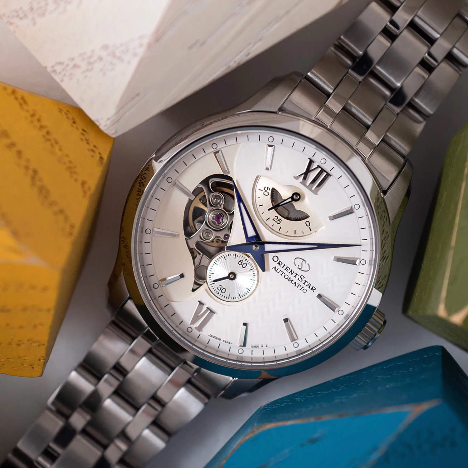 Orient Star RE-AV0B01S00B zegarek męski klasyczny Contemporary bransoleta - miniatura 7