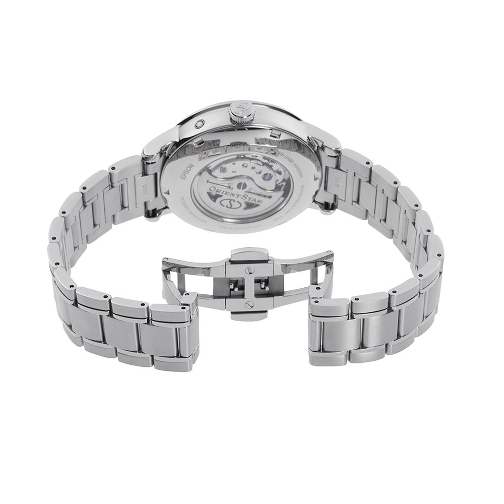 Orient Star RE-AY0102S00B męski zegarek Open Heart bransoleta - miniatura 4