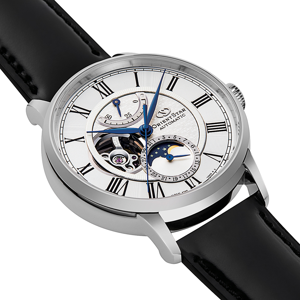 Orient Star RE-AY0106S00B męski zegarek Open Heart pasek - miniatura 2