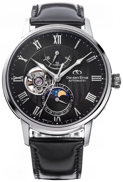 Orient Star RE-AY0107N00B Open Heart Open Heart Mechanical Moon Next Generation - zdjęcie 1