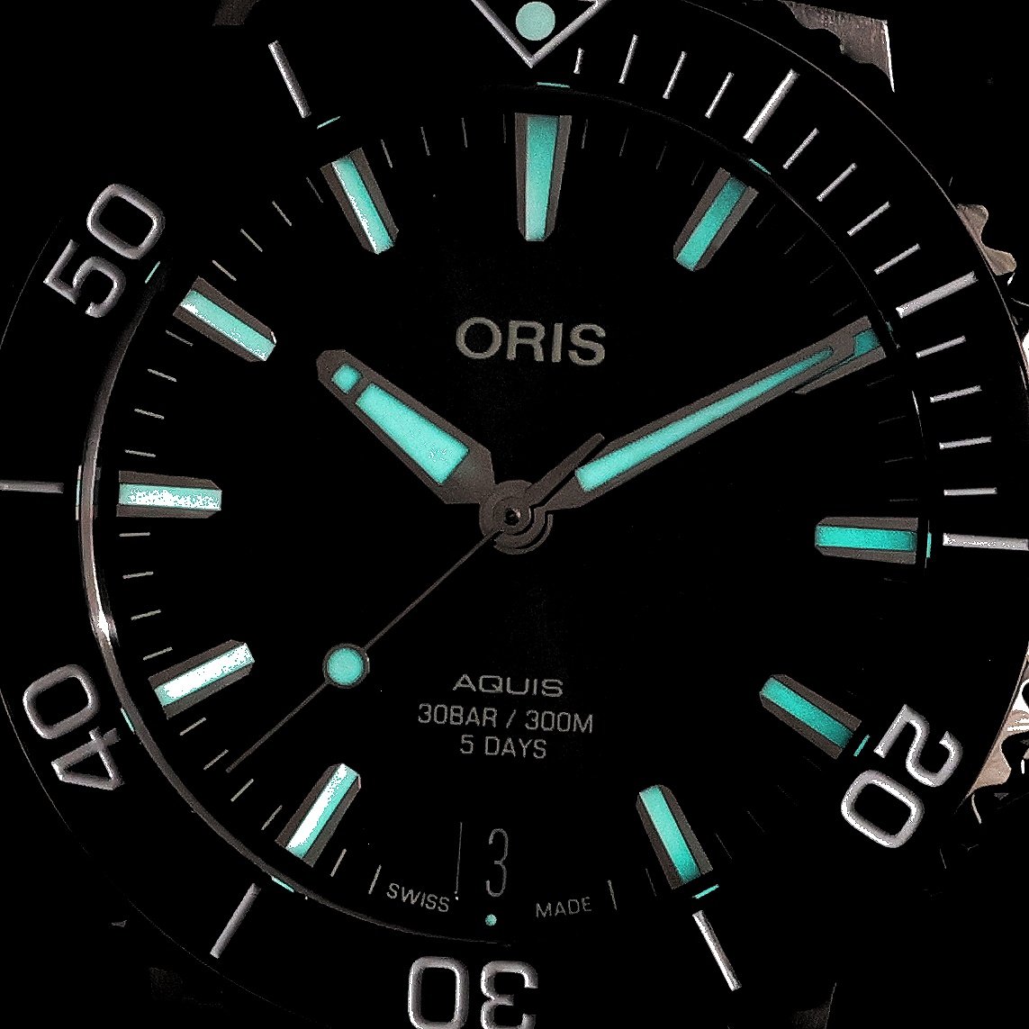 Oris 01 400 7769 4154-07 8 22 09PEB Aquis zegarek męski - miniatura 5
