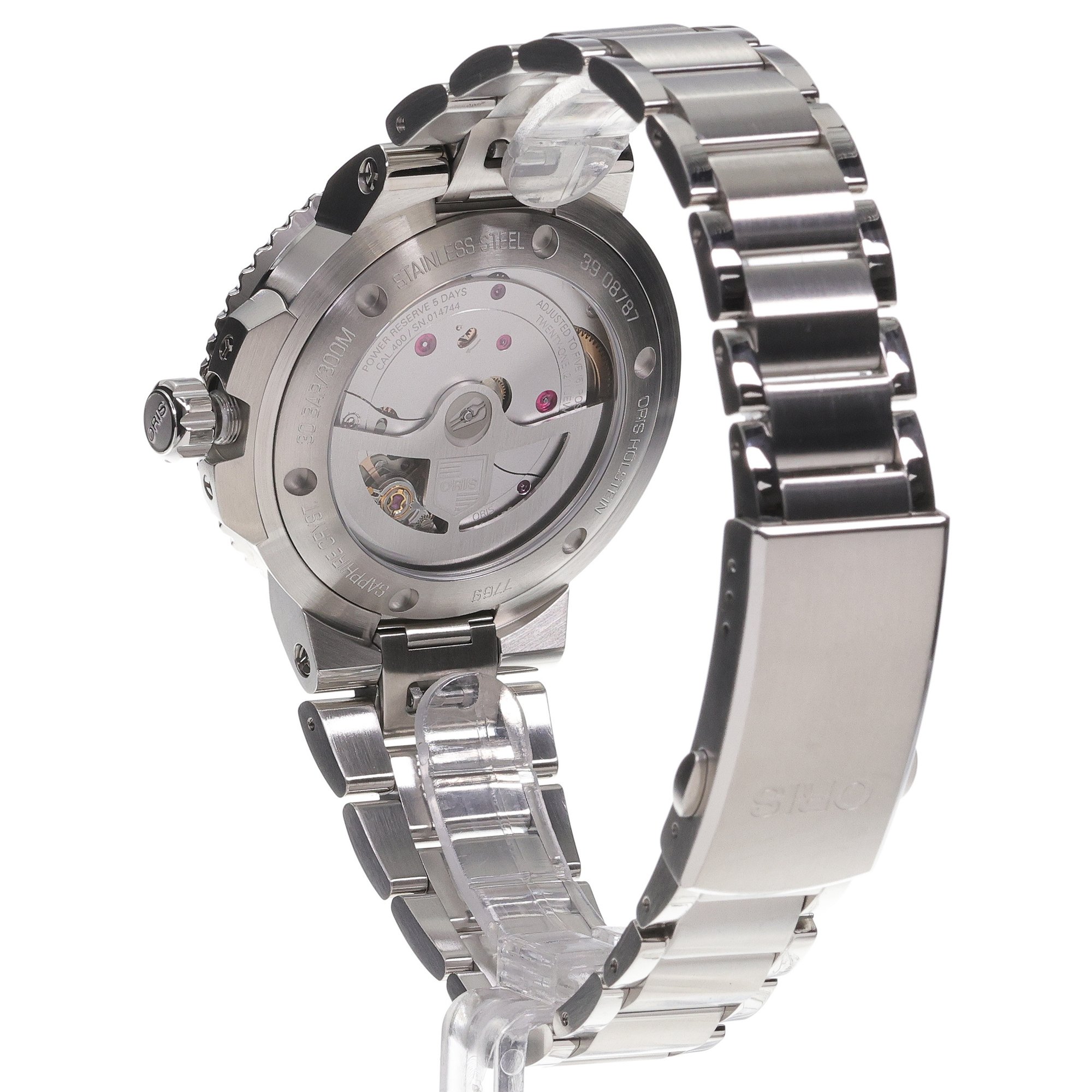 Oris 01 400 7769 4154-07 8 22 09PEB zegarek SWISS MADE - szwajcarskie Aquis - miniatura 4