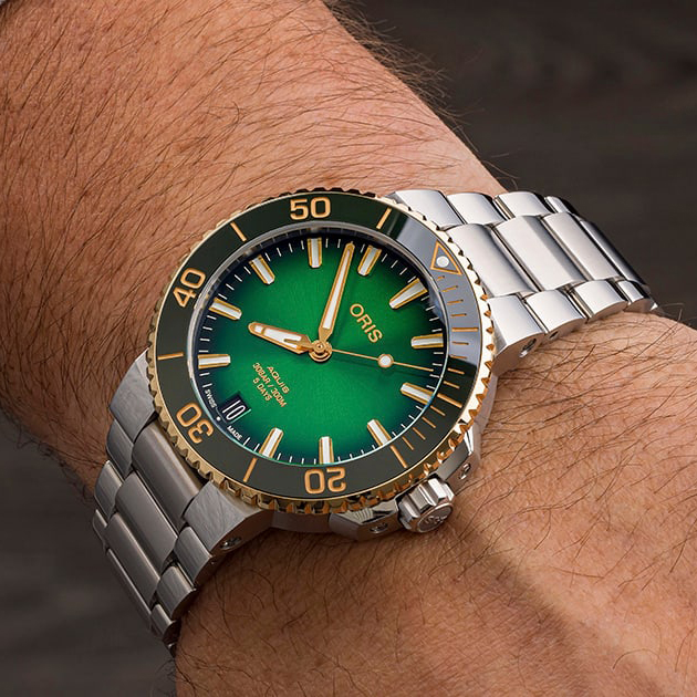 Oris 01 400 7769 6357-07 8 22 09PEB męski zegarek Aquis bransoleta - miniatura 3