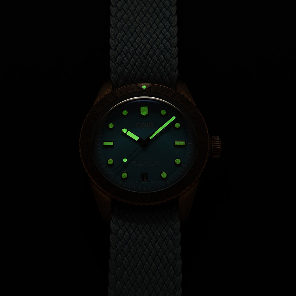 Oris 01 733 7771 3155-07 3 19 02BRS męski zegarek Divers pasek - miniatura 2
