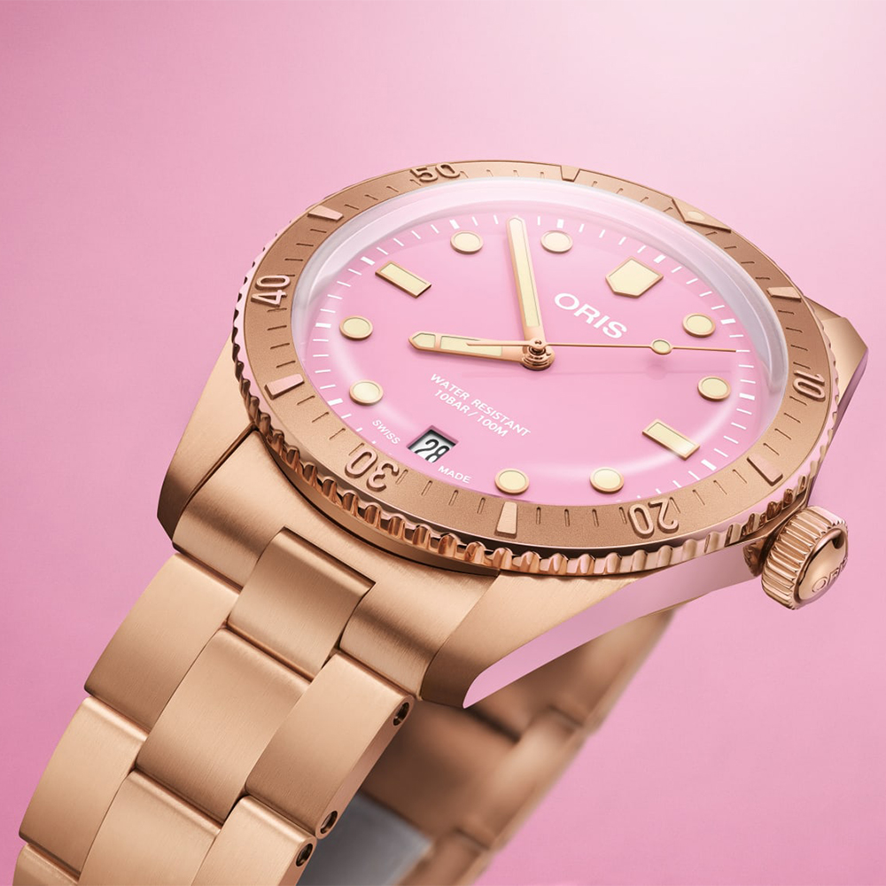 Oris 01 733 7771 3158-07 8 19 15 Divers DIVERS SIXTY-FIVE COTTON CANDY zegarek męski klasyczny szafirowe - miniatura 4