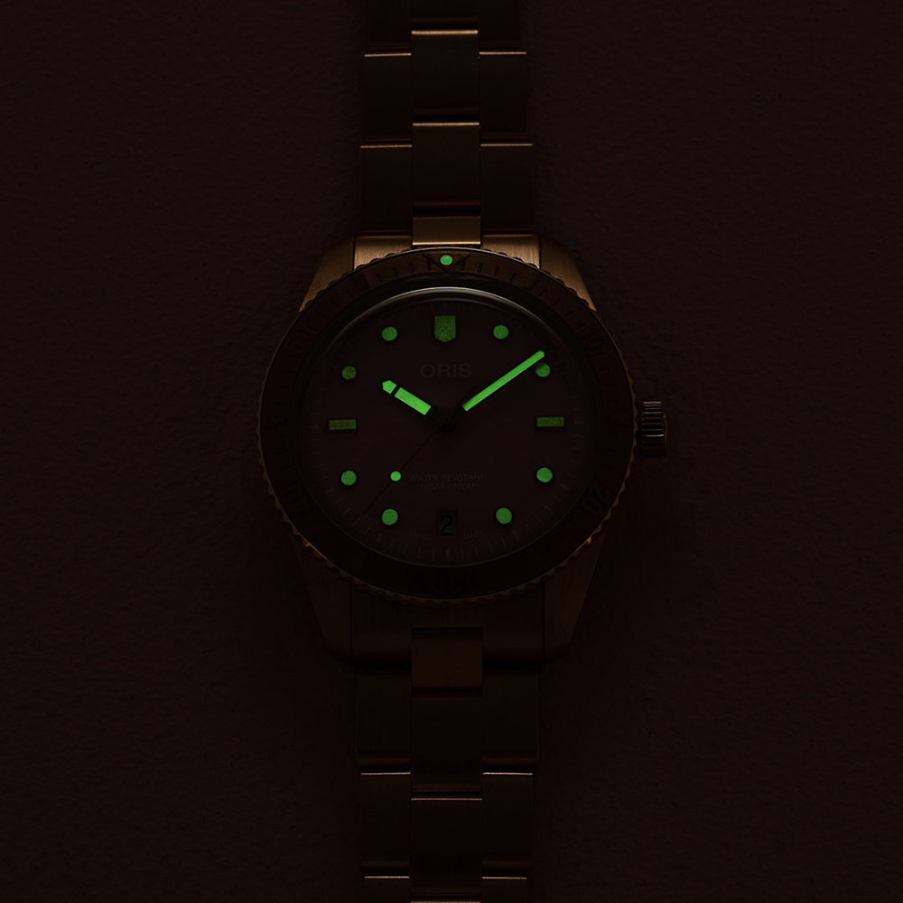 Oris 01 733 7771 3158-07 8 19 15 zegarek męski klasyczny Divers bransoleta - miniatura 2