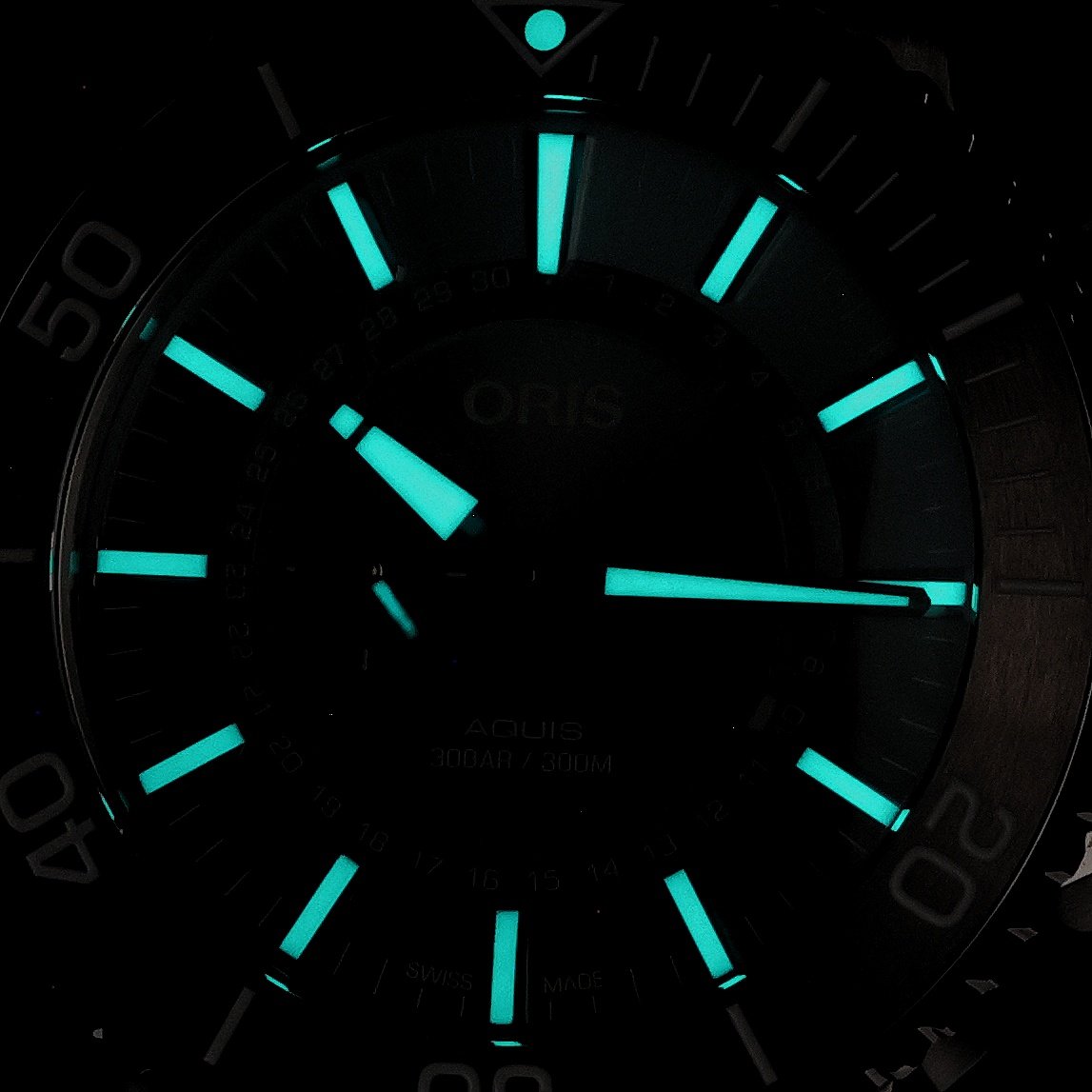Oris 01 743 7734 4197-Set zegarek męski Aquis srebrny - miniatura 5