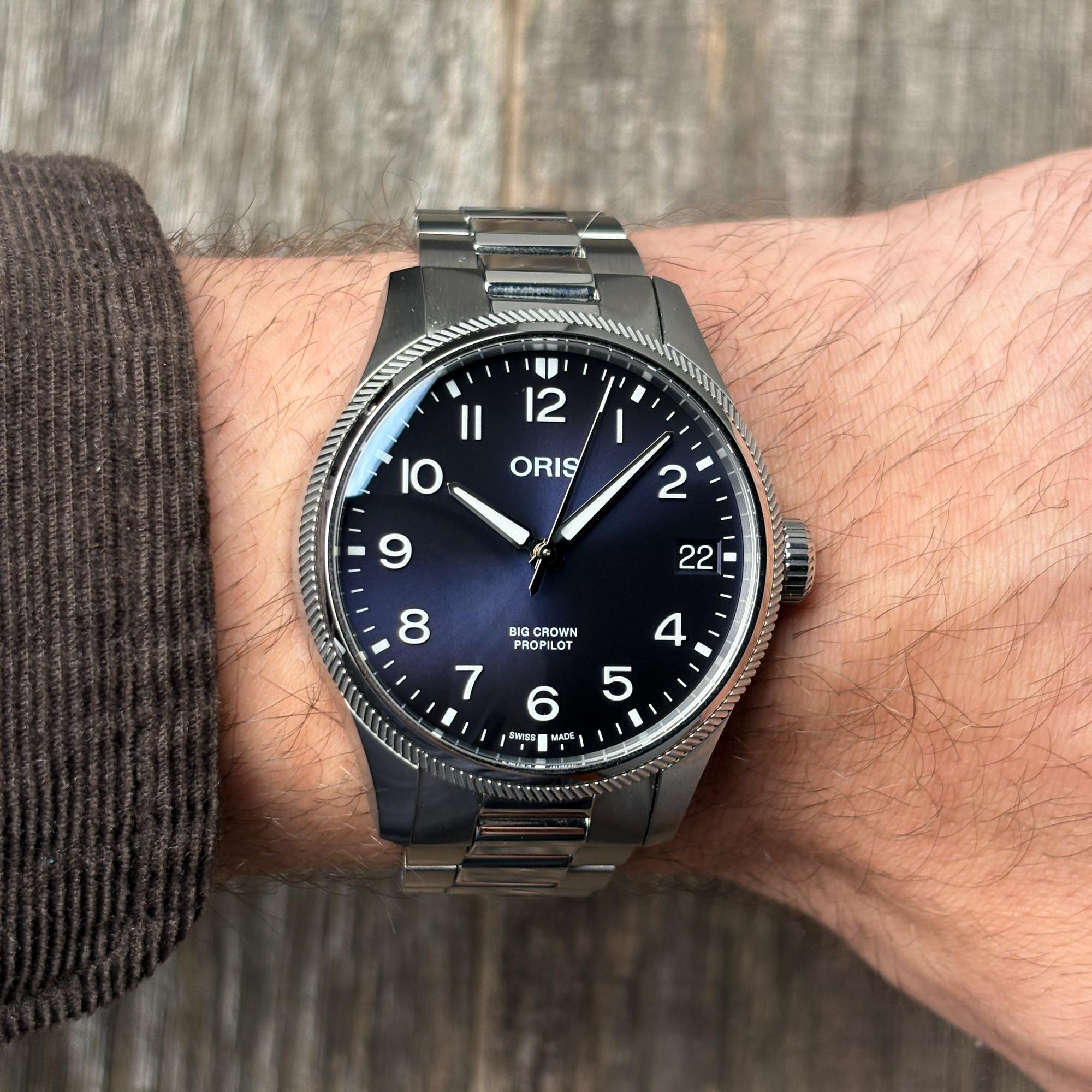 Oris 01 751 7761 4065-07 8 20 08P męski zegarek Big Crown ProPilot bransoleta - miniatura 7