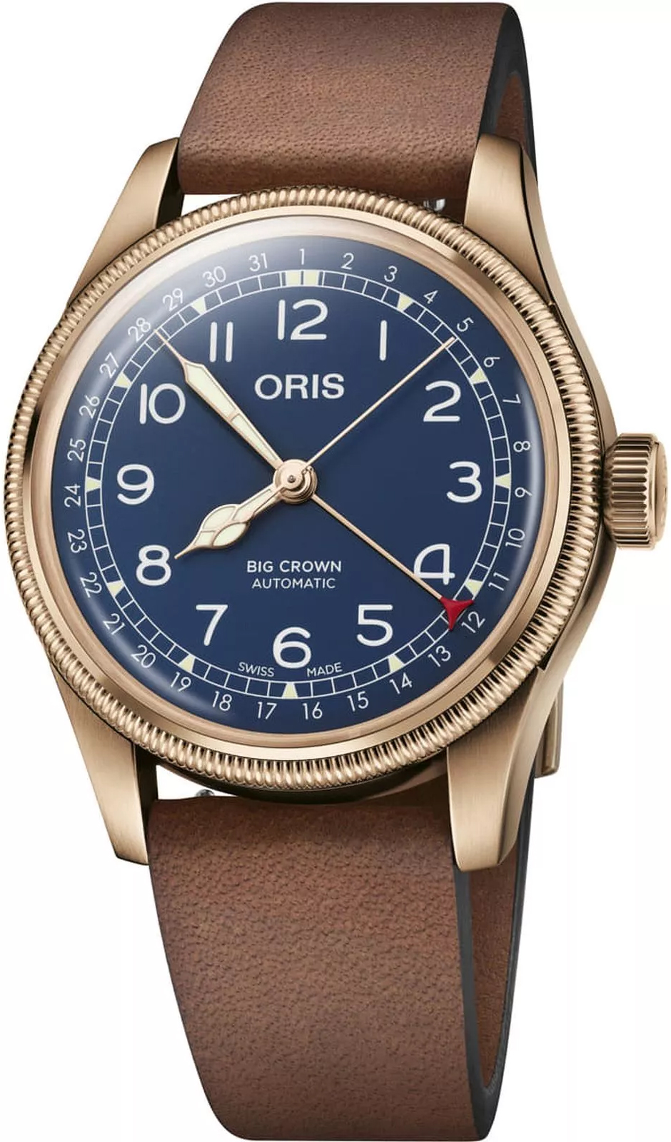 Big Crown Bronze Pointer Date Oris 01 754 7741 3165-07 5 20 58BR 