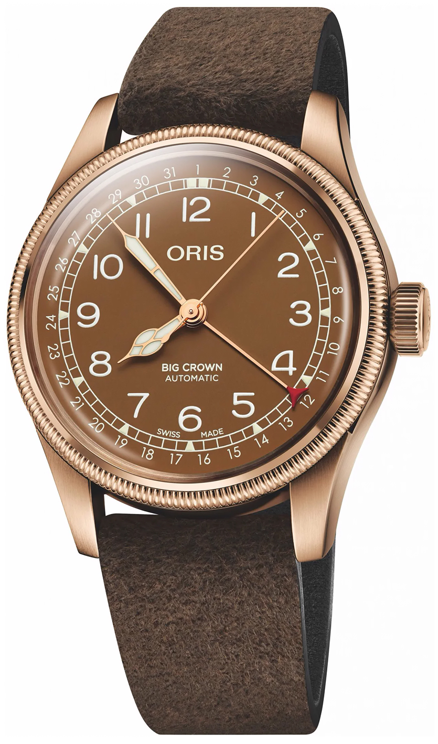 BIG CROWN BRONZE POINTER DATE Oris 01 754 7741 3166-07 5 20 74BR 