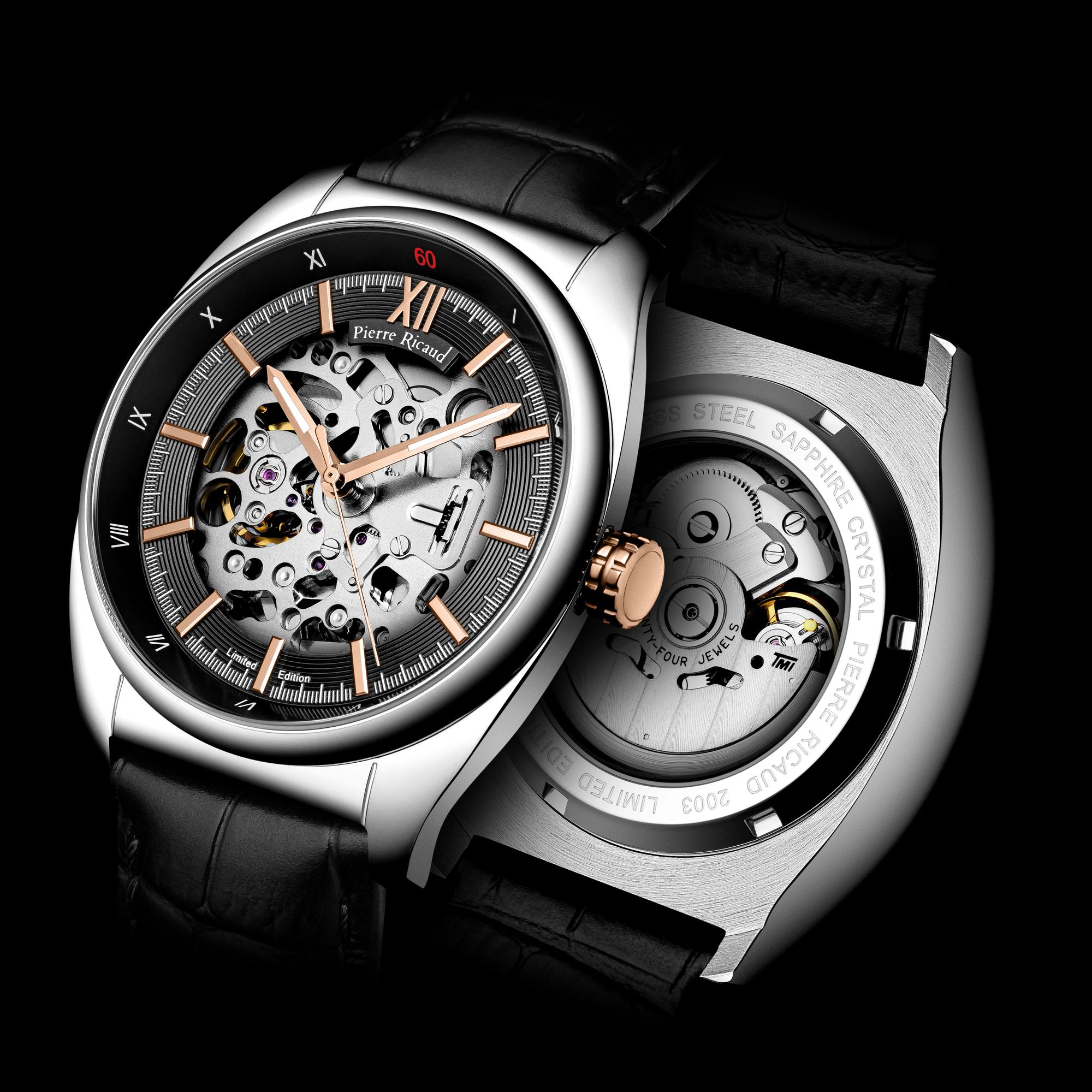 Pierre Ricaud P2003R2R6AS męski zegarek Automatic pasek - miniatura 2