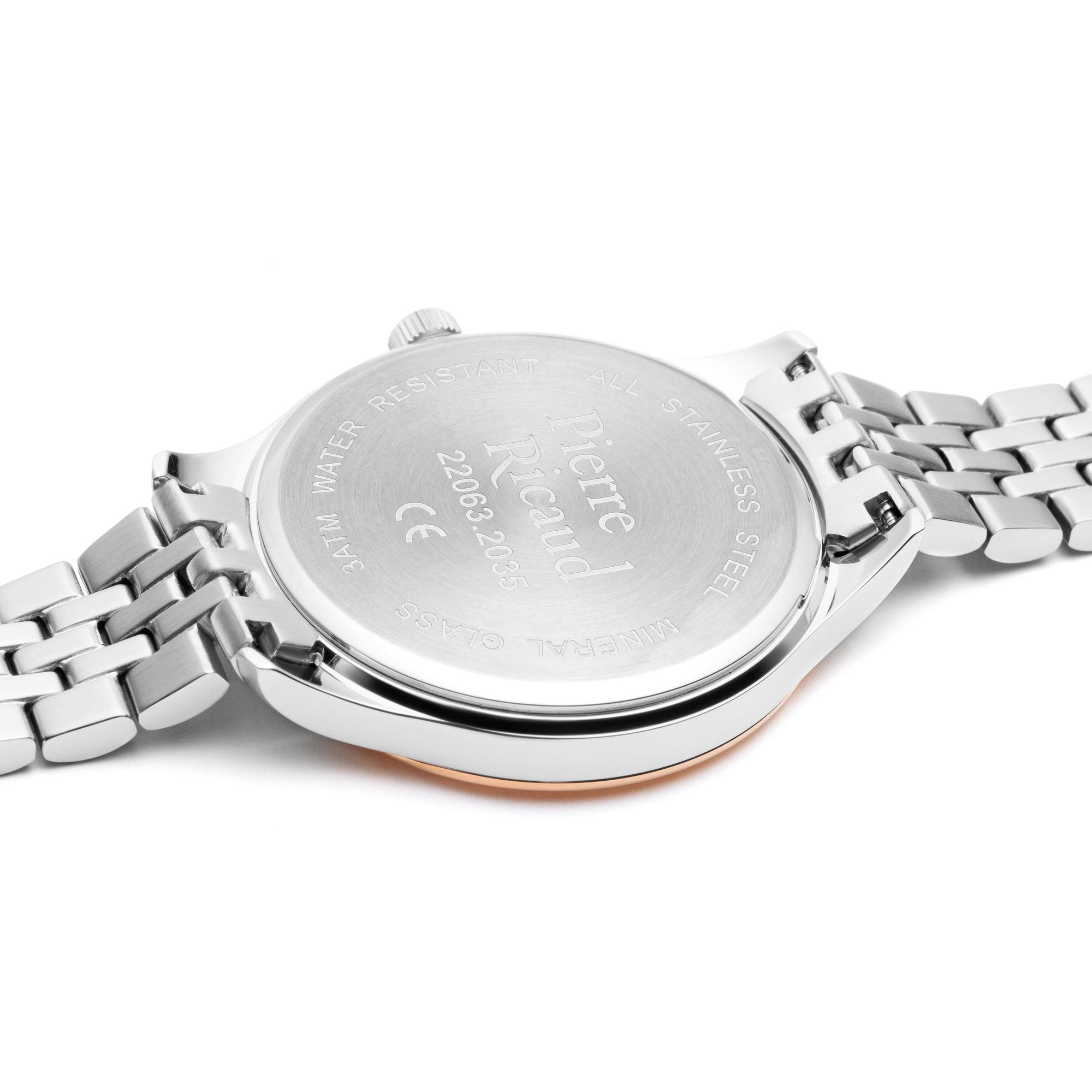 Pierre Ricaud P22063R14FQ zegarek srebrny klasyczny Bransoleta bransoleta - miniatura 3
