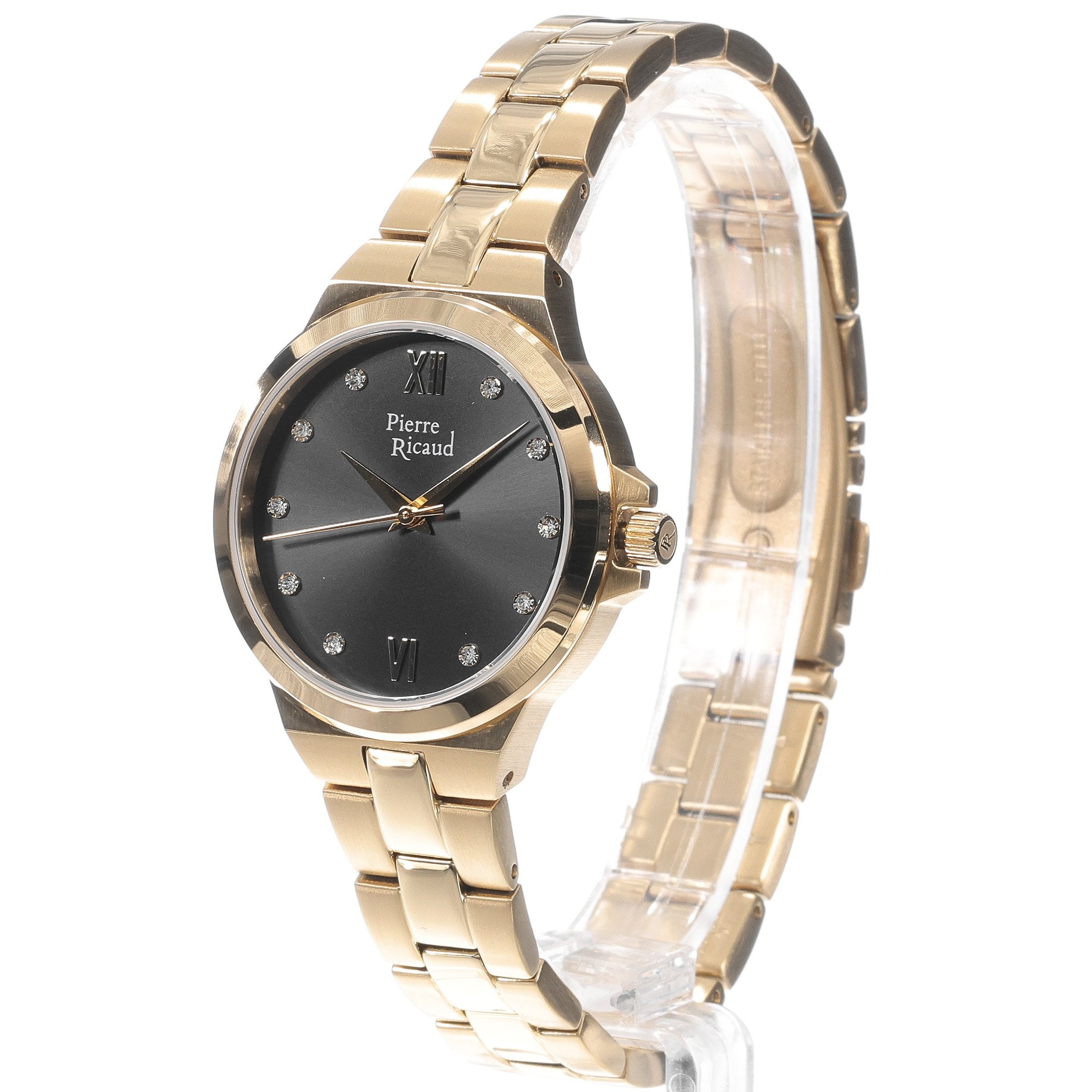 Pierre Ricaud P220651184Q Gold Stainless Steel 32mm Damskie elegancki zegarek złoty - miniatura 11