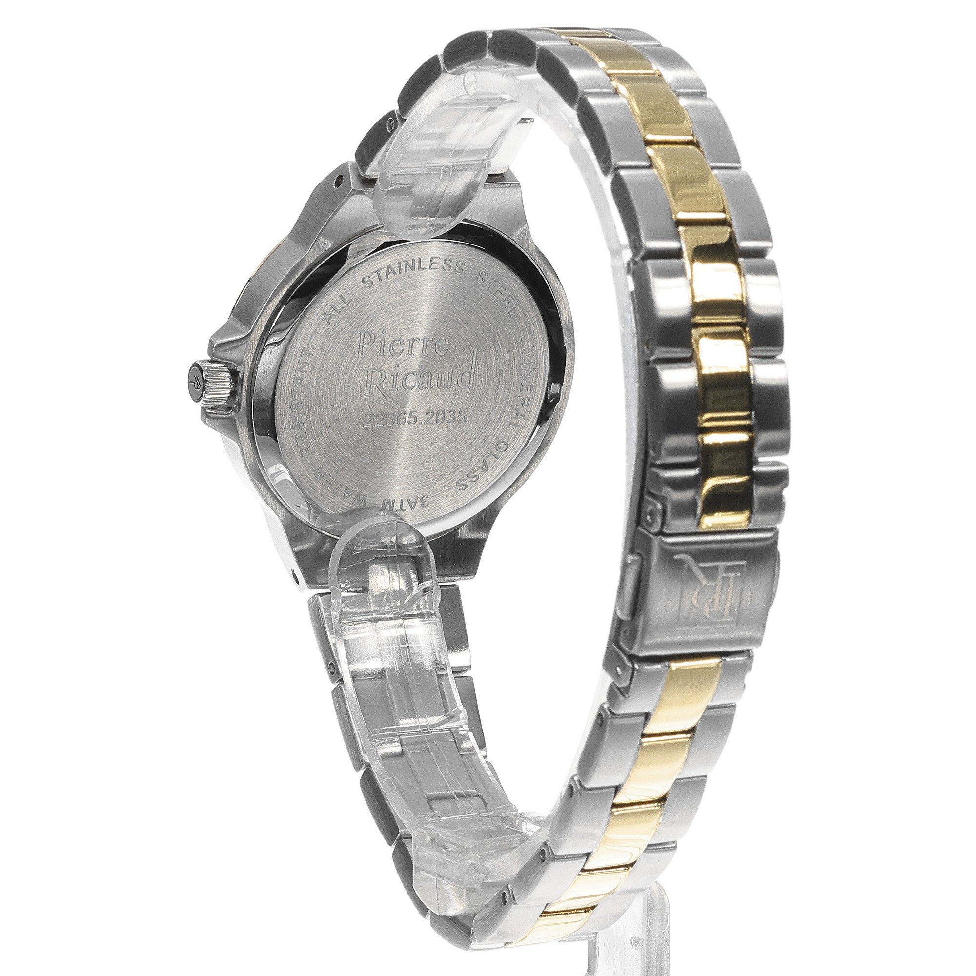 Pierre Ricaud P220652183Q Bicolor Stainless Steel 32mm Damskie elegancki zegarek srebrny - miniatura 10