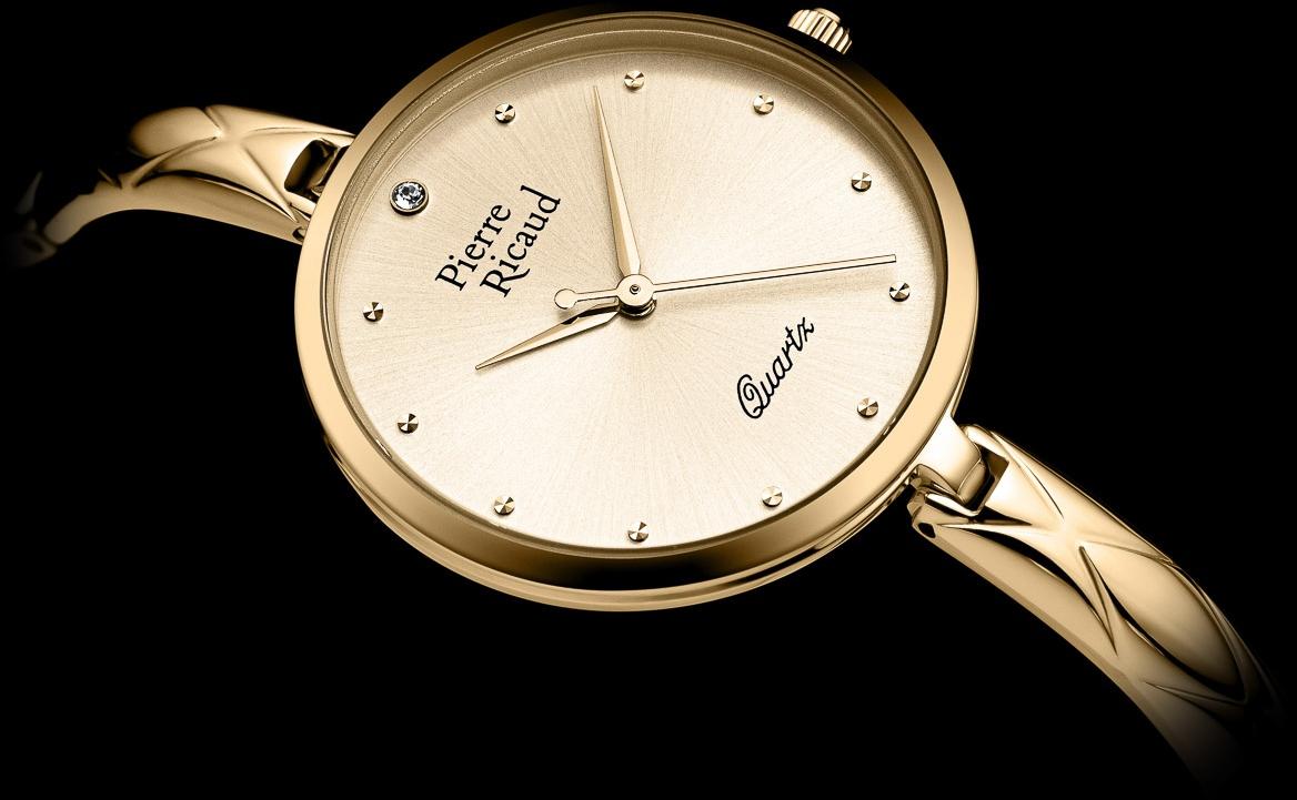 Pierre Ricaud P230041141Q zegarek złoty klasyczny Bransoleta bransoleta - miniatura 5