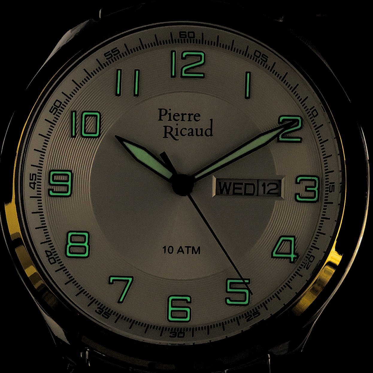 Pierre Ricaud P600432123Q zegarek srebrny klasyczny Bransoleta bransoleta - miniatura 5