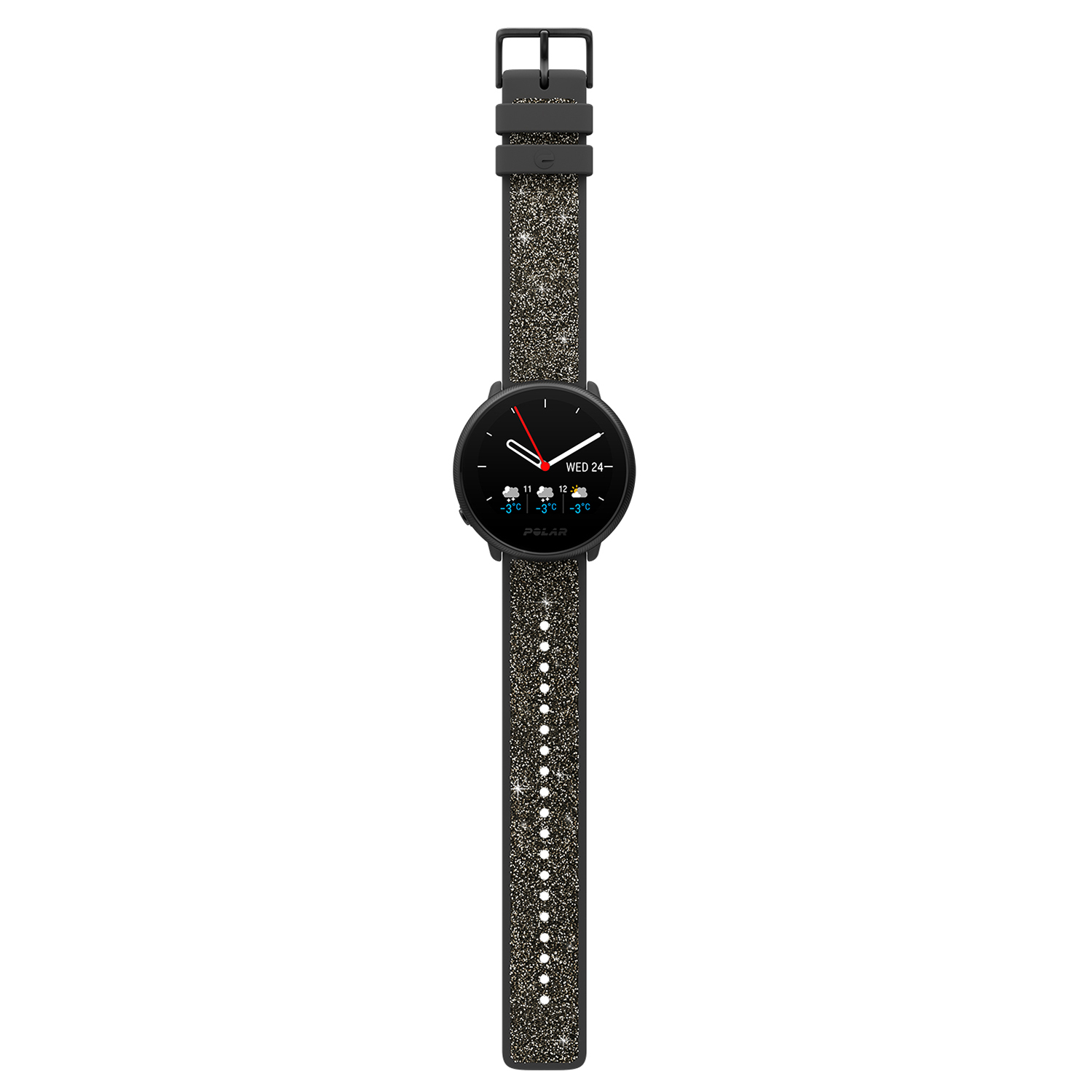 Polar 725882061139 Ignite 2 czarny z paskiem z kryształkami zegarek sportowy Polar - miniatura 4