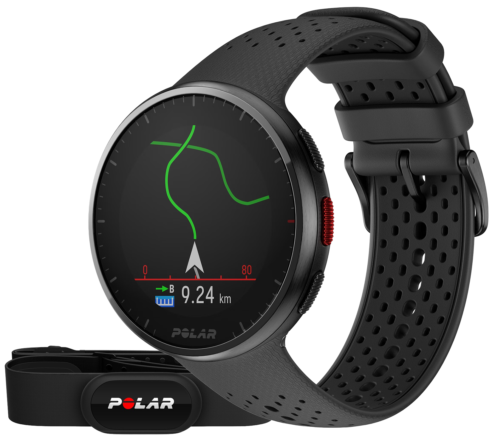 Pacer Pro Carbon Gray S-L z Sensorem Tętna H10 Polar 725882063980 