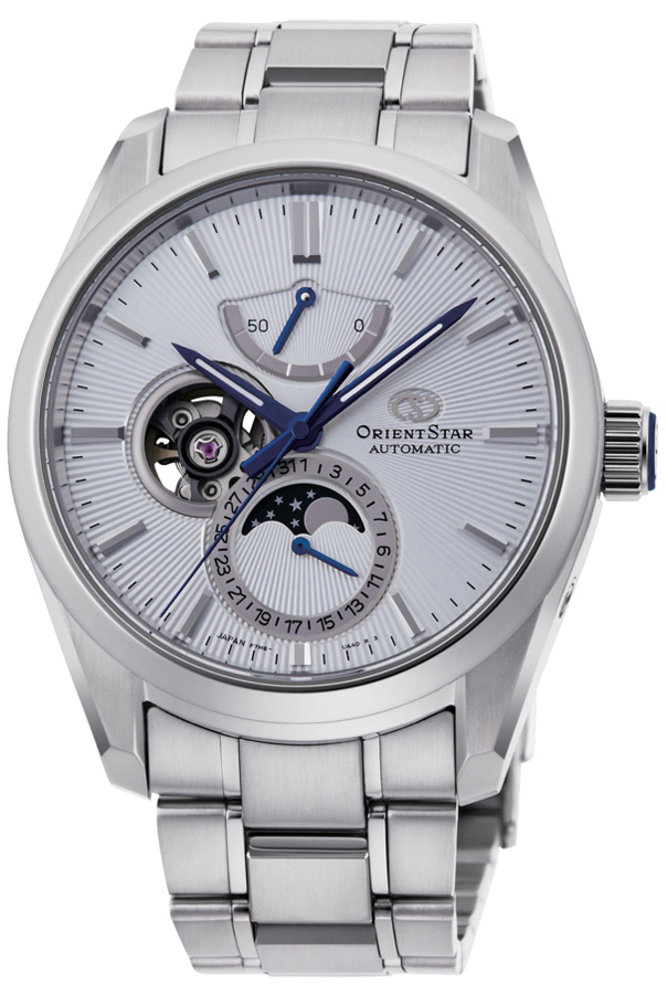 Contemporary Moon Phase Open Heart Automatic Orient Star RE-AY0002S00B 