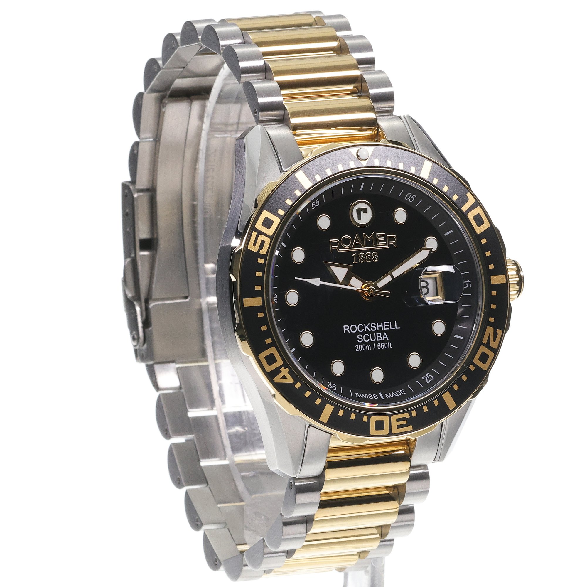 Roamer 220858 47 85 50 zegarek srebrny klasyczny Rockshell Mark III bransoleta - miniatura 3