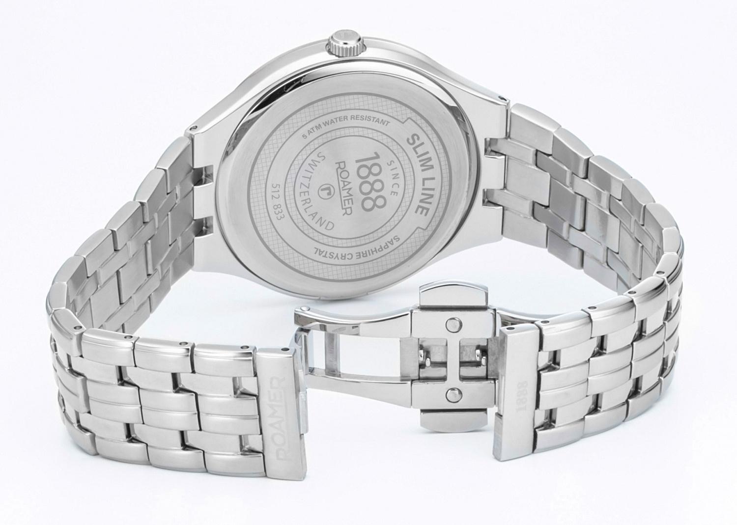 Roamer 512833 41 55 20 męski zegarek Slim-Line bransoleta - miniatura 3
