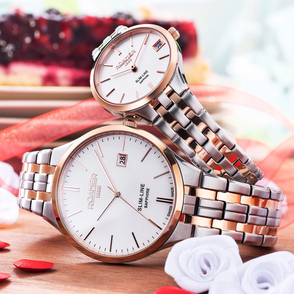 Roamer 512857 49 15 20 zegarek damski Slim-Line - miniatura 4