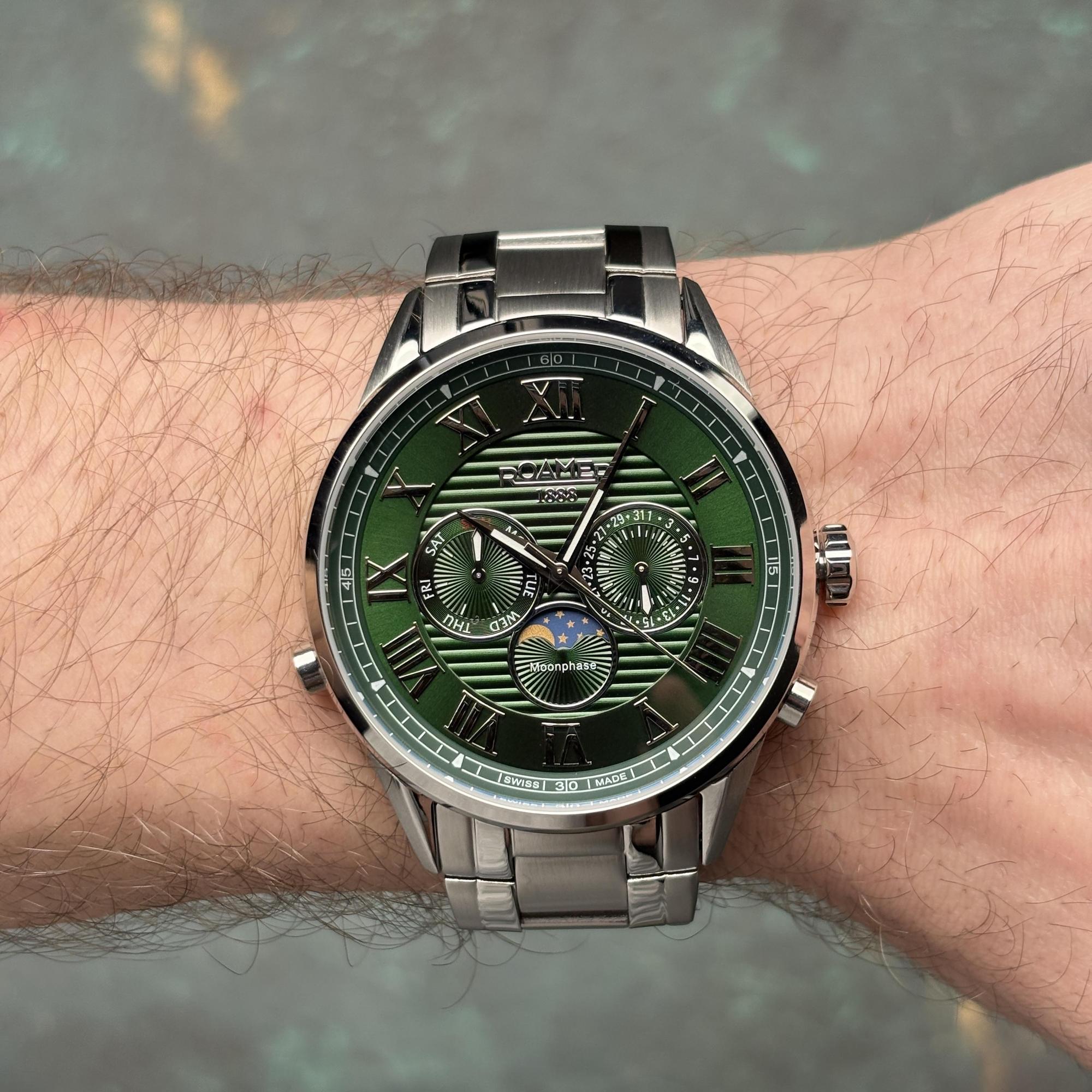 Roamer 513821 41 75 50 Superior zegarek męski klasyczny szafirowe - miniatura 8
