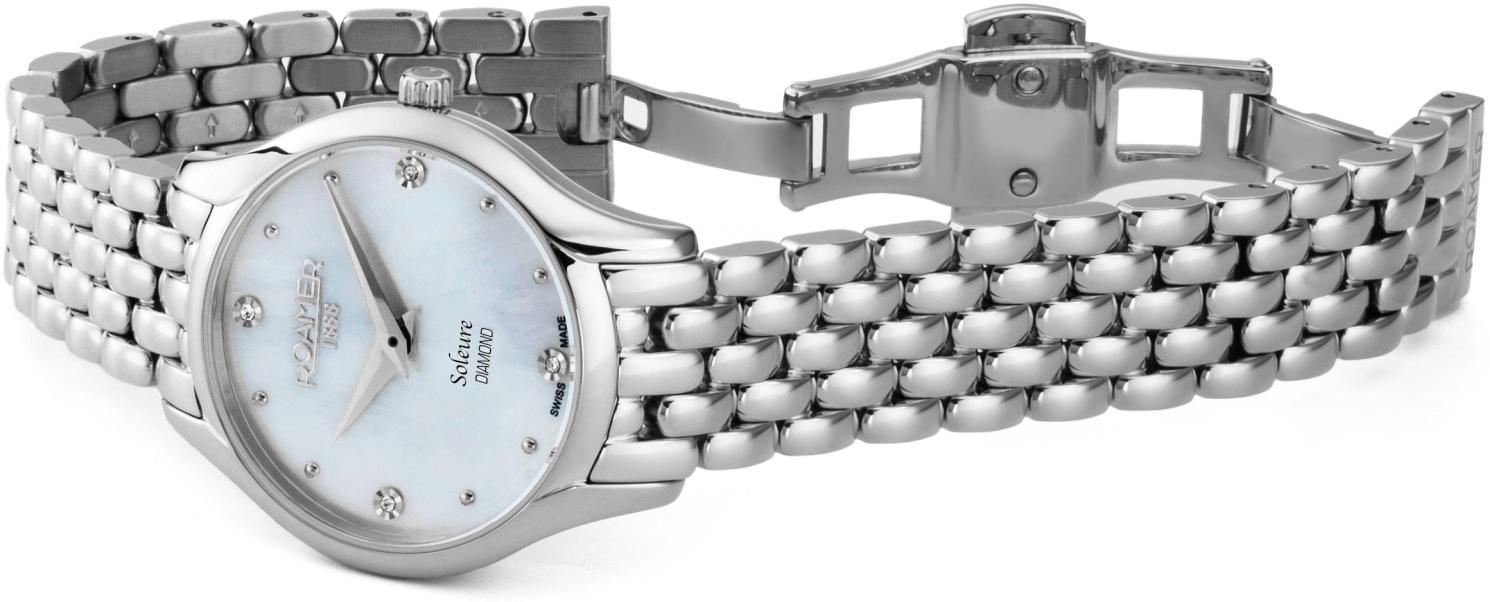 Roamer 547857 41 25 50 zegarek srebrny elegancki Soleure bransoleta - miniatura 5