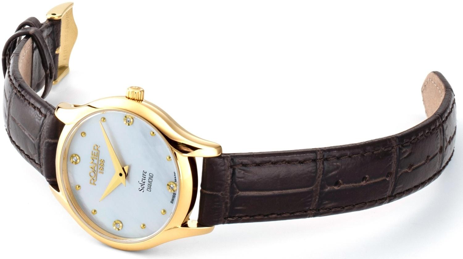 Roamer 547857 48 25 05 Soleure zegarek damski elegancki szafirowe - miniatura 5