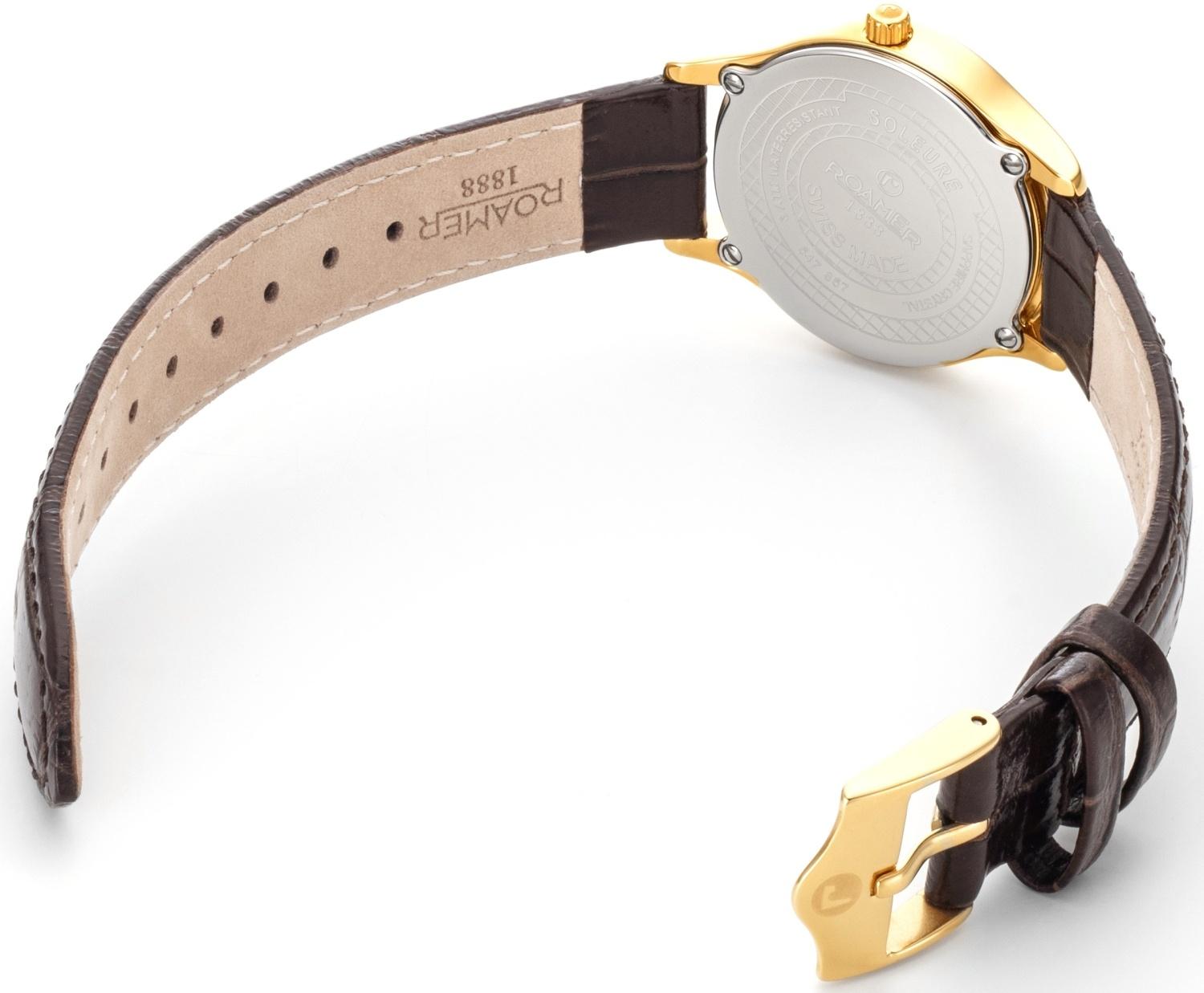 Roamer 547857 48 25 05 zegarek damski elegancki Soleure pasek - miniatura 7