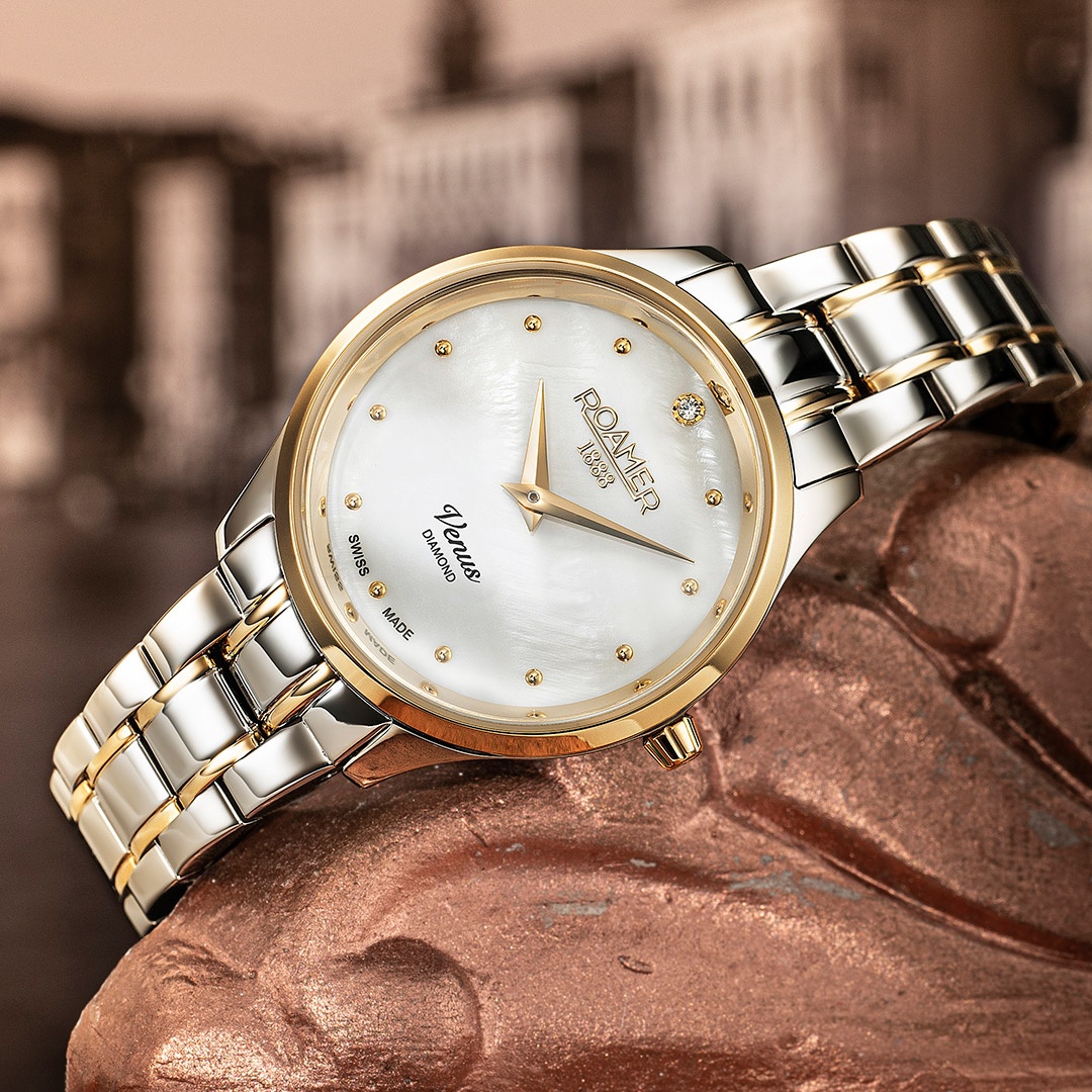 Roamer 601857 47 89 20 zegarek klasyczny Venus Diamond - miniatura 4