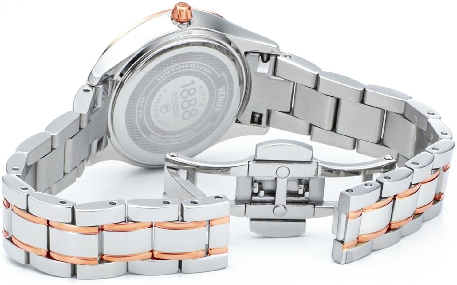 Roamer 601857 49 89 20 damski zegarek Venus Diamond bransoleta - miniatura 3