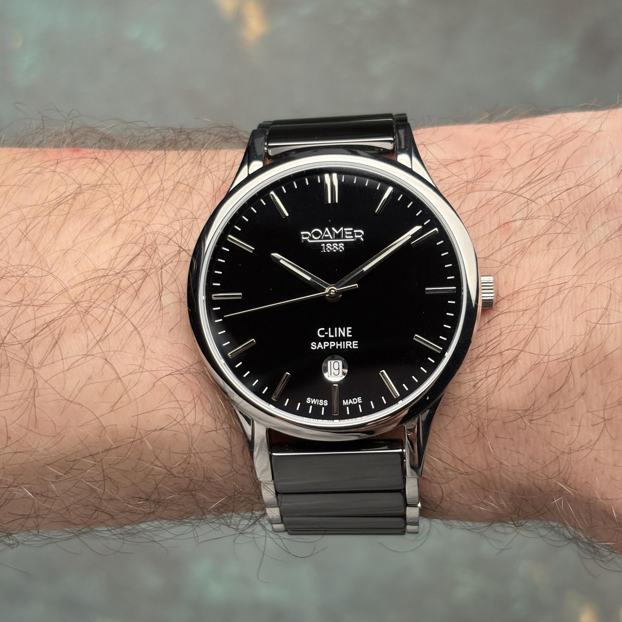 Roamer 658833 41 55 61 C-Line zegarek męski klasyczny szafirowe - miniatura 8