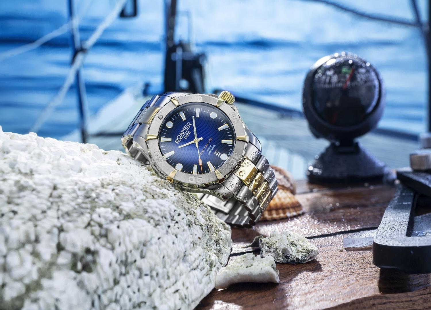 Roamer 860833 47 45 70 Deep Sea 200 Deep Sea klasyczny zegarek srebrny - miniatura 9