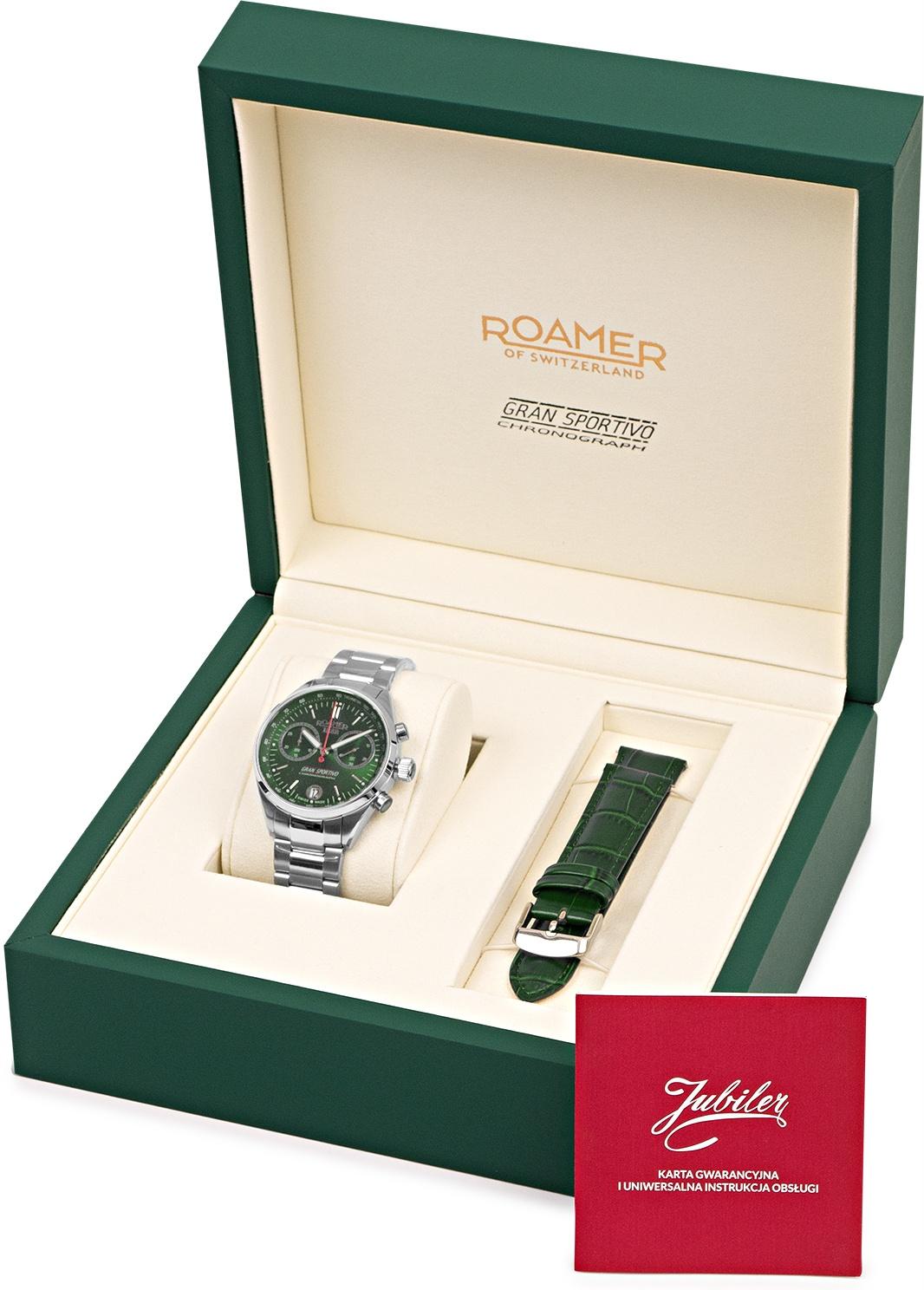 Roamer 978818 41 75 20 Gran Sportivo sportowy zegarek srebrny - miniatura 9