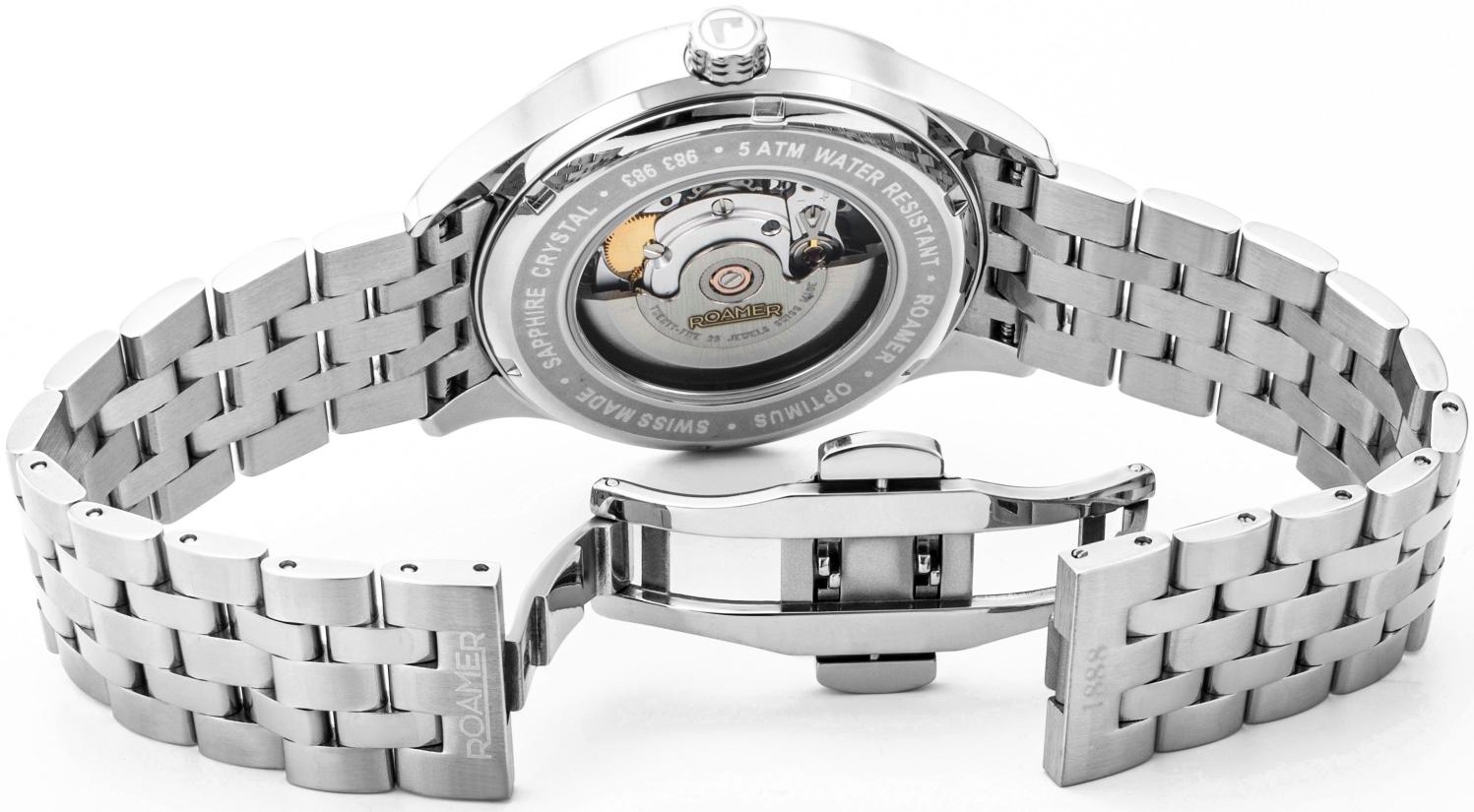 Roamer 983983 41 55 50 Optimus zegarek męski klasyczny szafirowe - miniatura 8