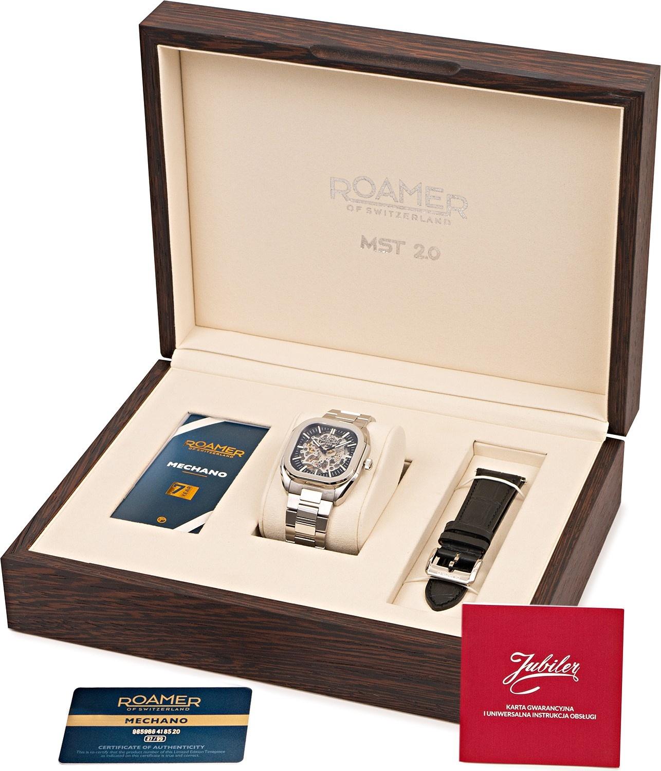Roamer 985986 41 85 20 zegarek SWISS MADE - szwajcarskie Mechano - miniatura 13