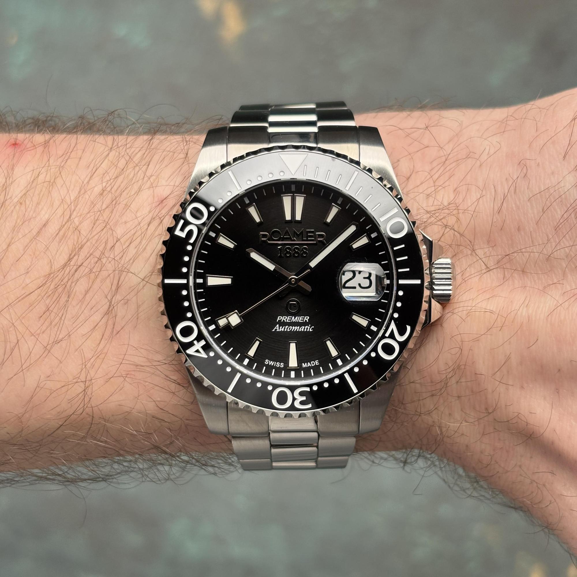 Roamer 986983 41 85 20 Premier klasyczny zegarek srebrny - miniatura 9