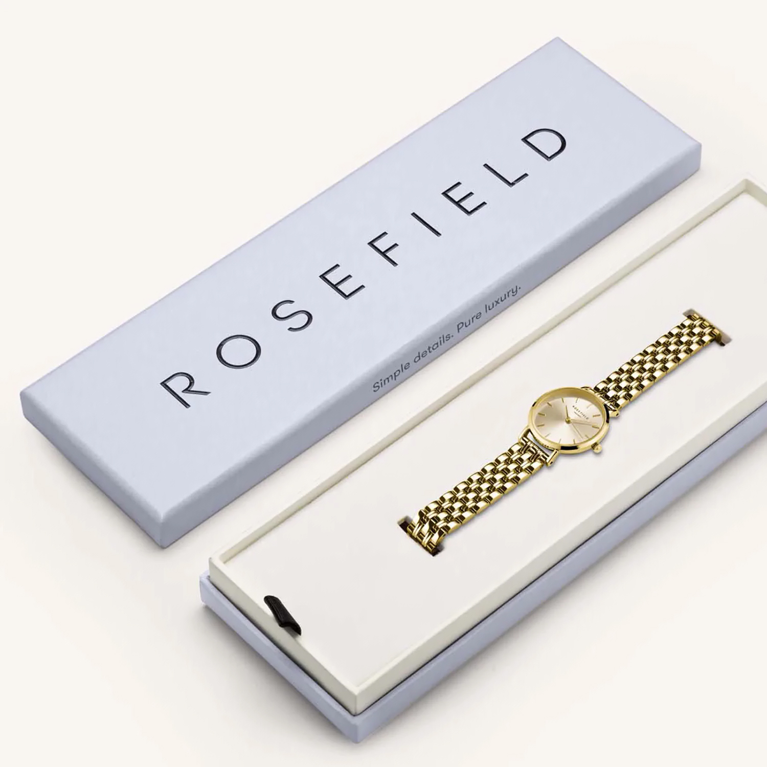 Rosefield SCGSG-S05 damski zegarek The Small Edit łańcuszek - miniatura 7